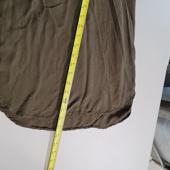 Bella dahl brown tunic with lace up collar - Picture 5 of 10